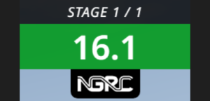 UI for the rally stage timing.