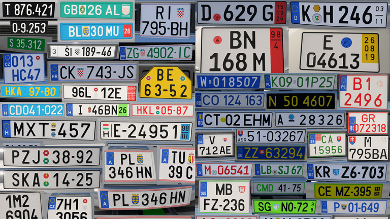 Central Europe Plates