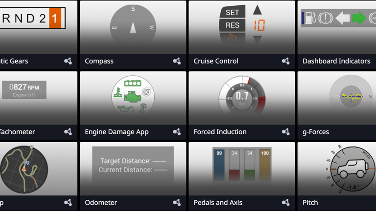 BeamNG HUD Apps