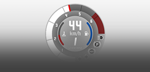 Advanced realistic tachometer, with many features.