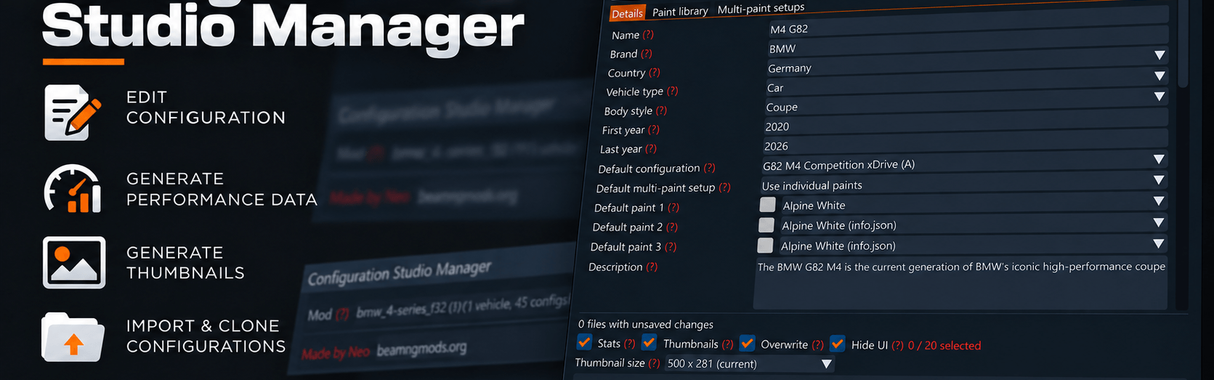 Configuration Studio Manager